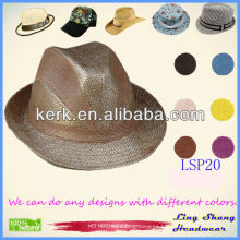LSP20 Ningbo Lingshang 2014 El más nuevo estilo trenzó el sombrero de paja 100% natural del papel